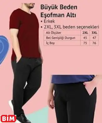 BÜYÜK BEDEN EŞOFMAN ALTI BÜYÜK BEDEN EŞOFMAN ALTI